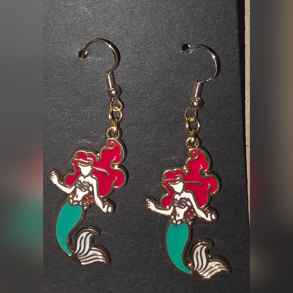 10 for $25!!!Little mermaid earrings